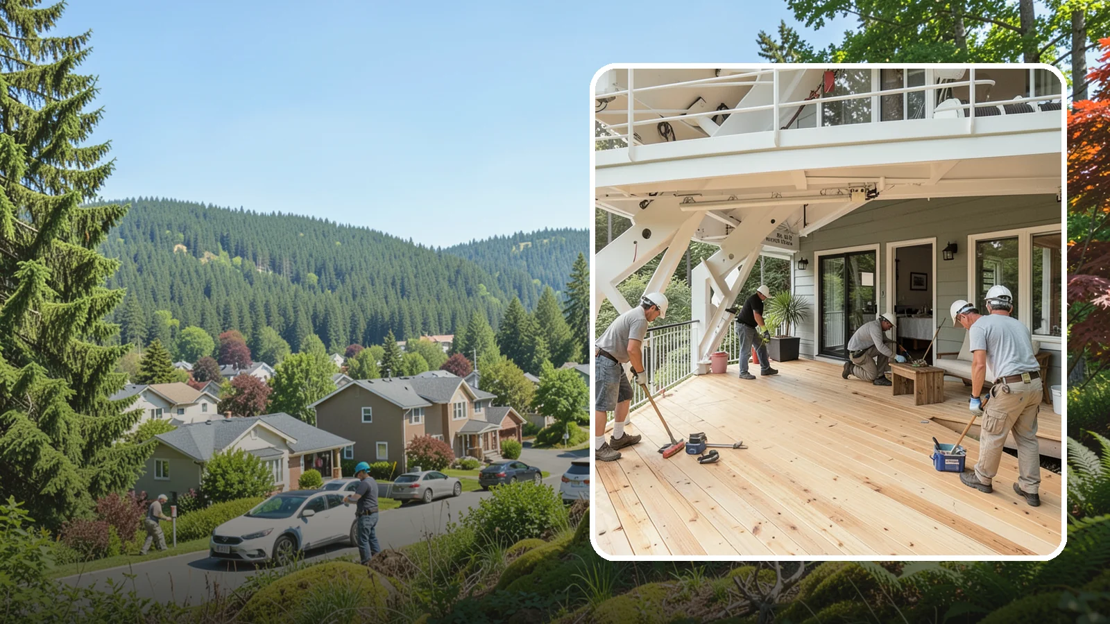 Deck Construction in Index, Snohomish County, WA - Custom deck construction that turns Puget Sound backyards into durable, weather-ready outdoor living space.