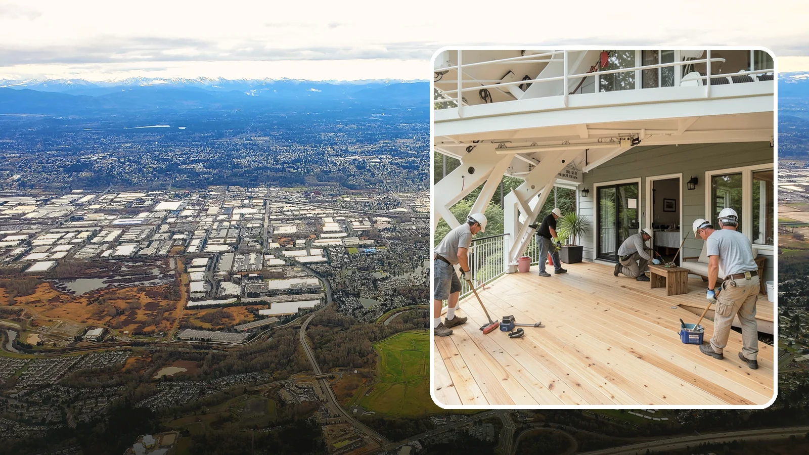 Deck Construction in Kent, King County, WA - Custom deck construction that turns Puget Sound backyards into durable, weather-ready outdoor living space.