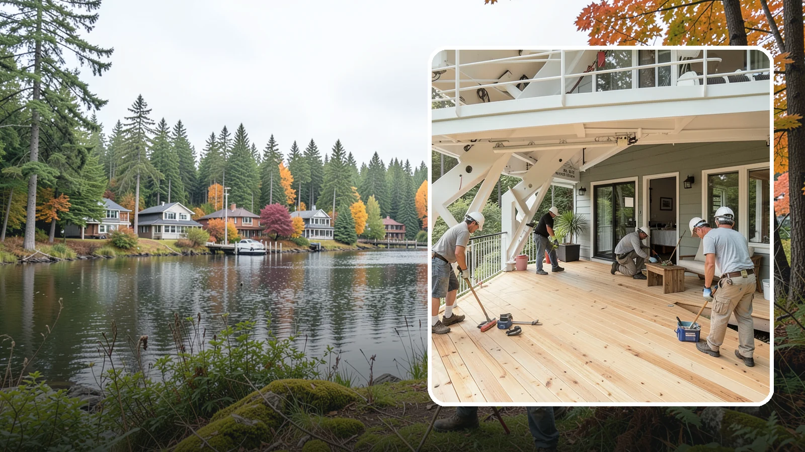 Deck Construction in La Conner, Skagit County, WA - Custom deck construction that turns Puget Sound backyards into durable, weather-ready outdoor living space.