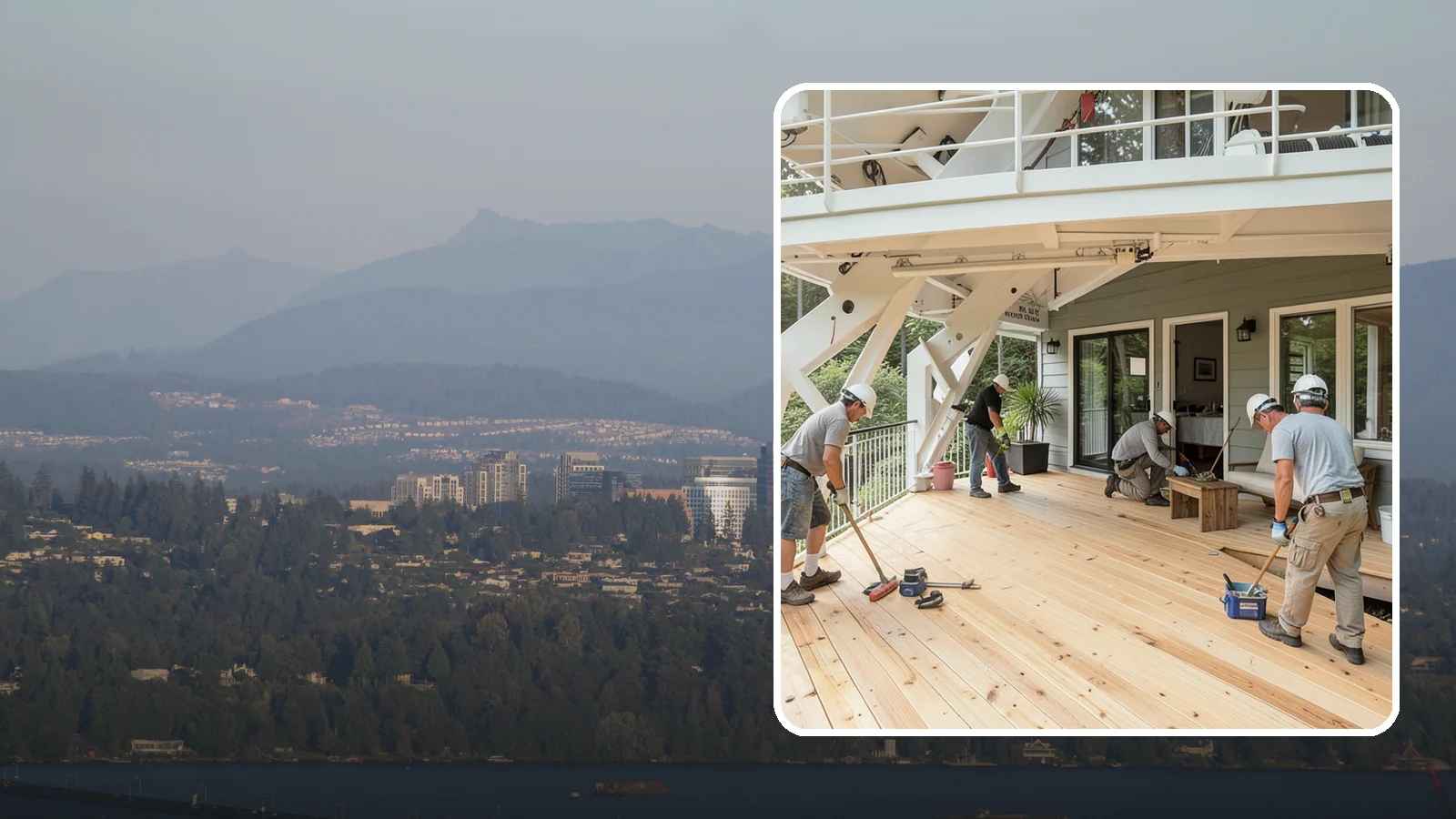 Deck Construction in Medina, King County, WA - Custom deck construction that turns Puget Sound backyards into durable, weather-ready outdoor living space.