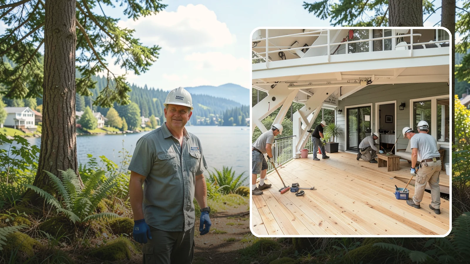Deck Construction in Milton, King County, WA - Custom deck construction that turns Puget Sound backyards into durable, weather-ready outdoor living space.
