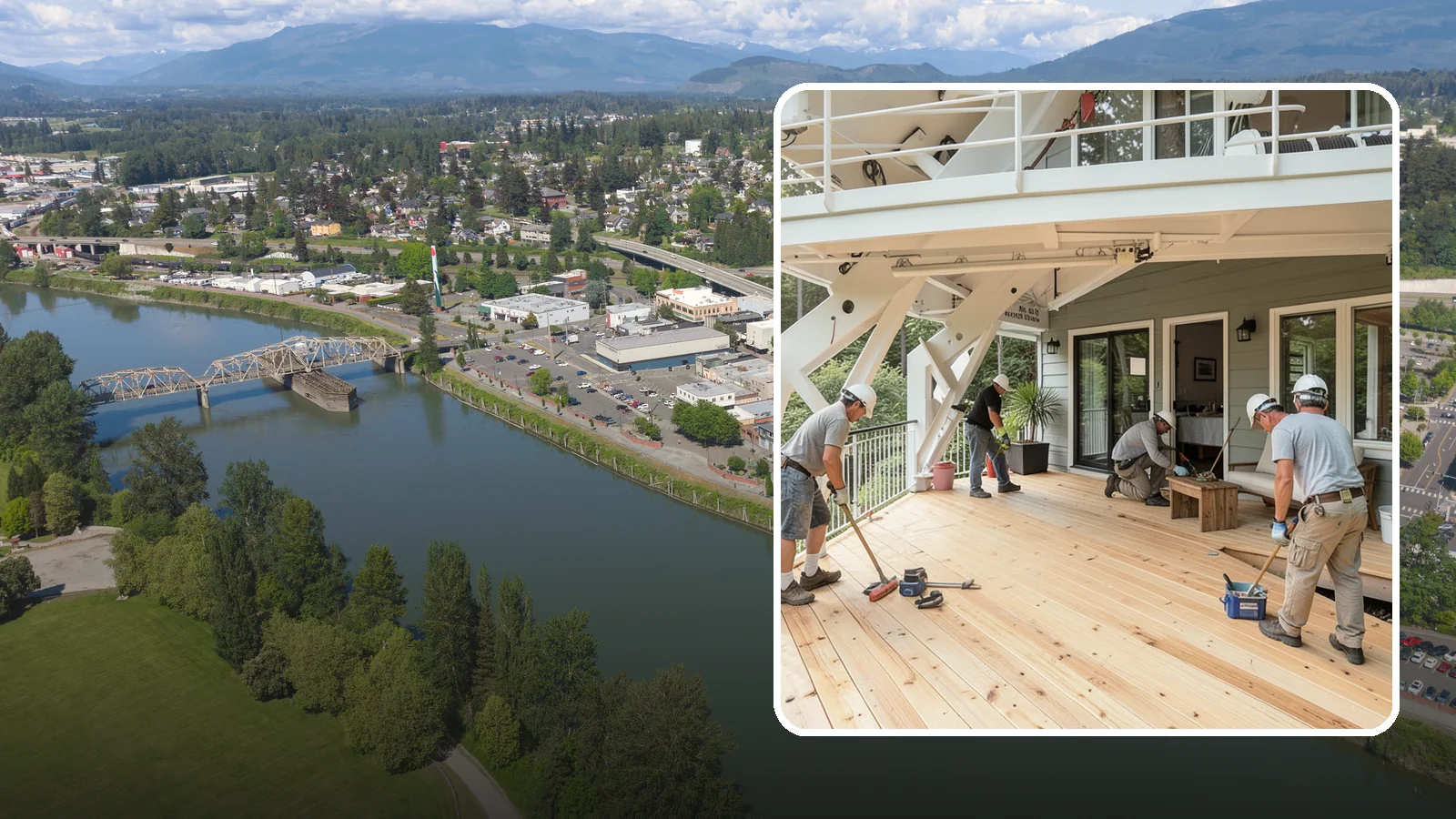 Deck Construction in Mount Vernon, Skagit County, WA - Custom deck construction that turns Puget Sound backyards into durable, weather-ready outdoor living space.