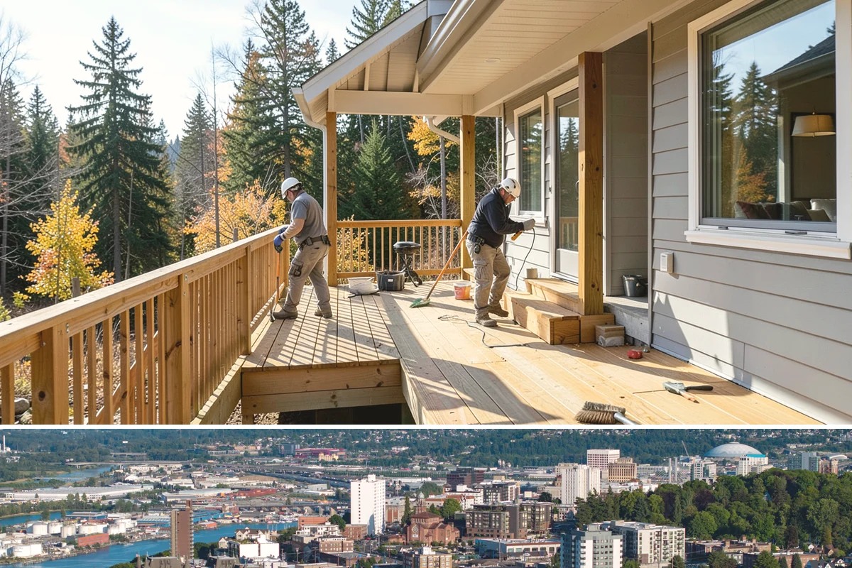 Deck Construction in Tacoma, Pierce County, WA - Late spring through early fall offers the driest window for footing work and framing, though we schedule projects year-round in...