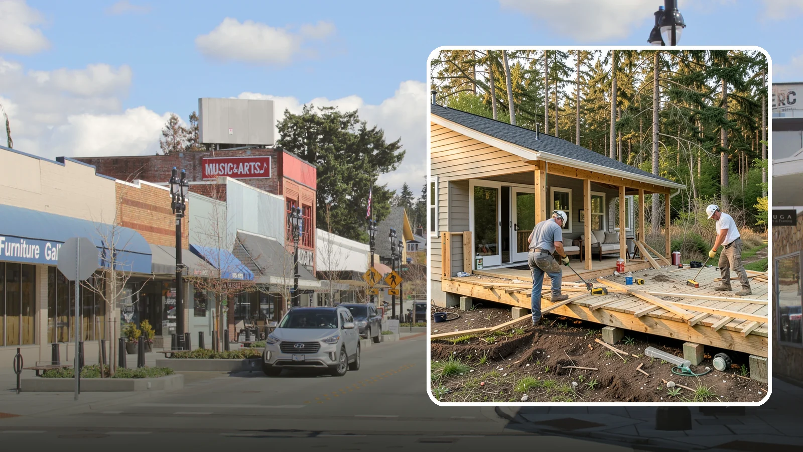 Deck Demolition in Bothell, King County, WA - We remove old and failing decks safely, protecting your siding and yard and hauling every board away.