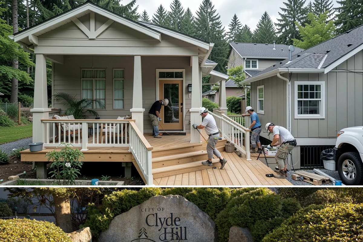 Deck Demolition in Clyde Hill, King County, WA - Deck demolition is easiest in drier months when the ground is firm, though we can remove hazardous decks any time of year.