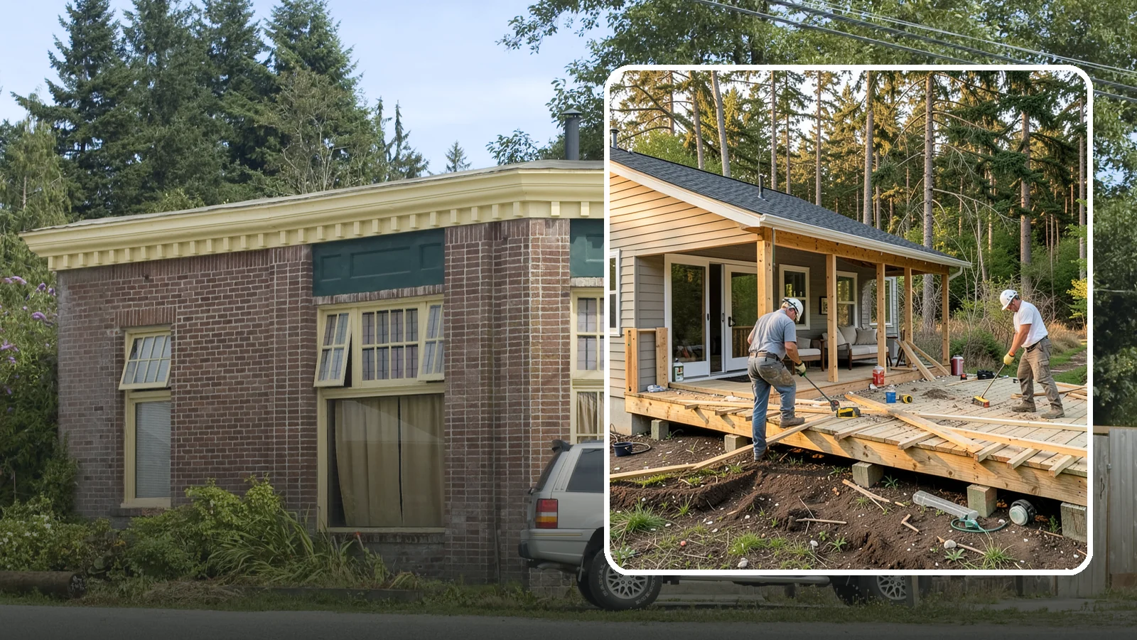 Deck Demolition in Hamilton, Skagit County, WA - We remove old and failing decks safely, protecting your siding and yard and hauling every board away.
