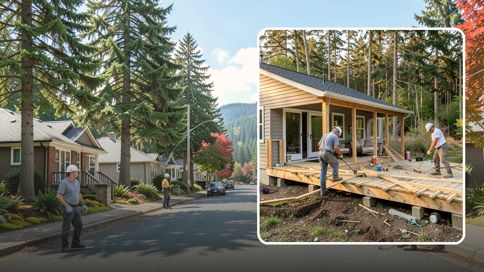 Deck Demolition in Hunts Point, King County, WA - We remove old and failing decks safely, protecting your siding and yard and hauling every board away.