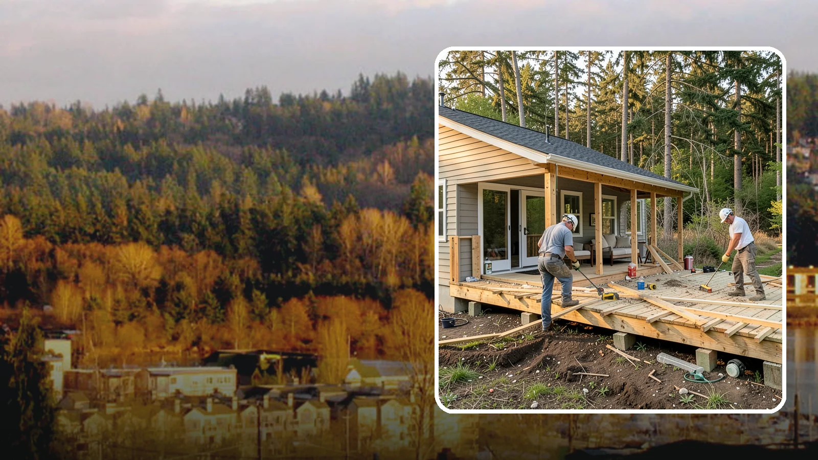 Deck Demolition in Kenmore, King County, WA - We remove old and failing decks safely, protecting your siding and yard and hauling every board away.