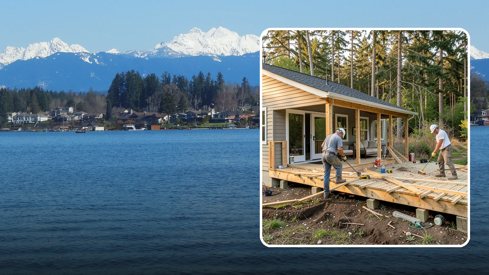 Deck Demolition in Lake Stevens, Snohomish County, WA - We remove old and failing decks safely, protecting your siding and yard and hauling every board away.