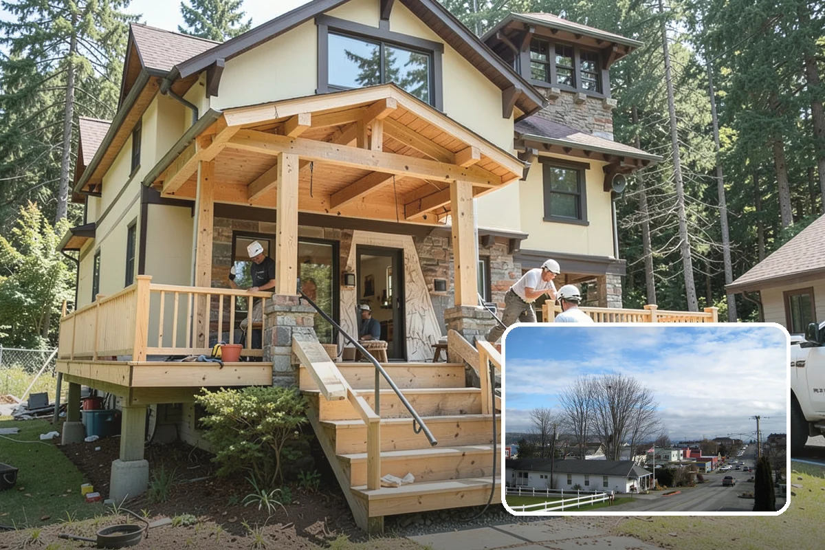 Deck Demolition in Langley, Island County, WA - Rotted and unsafe decking removed safely
