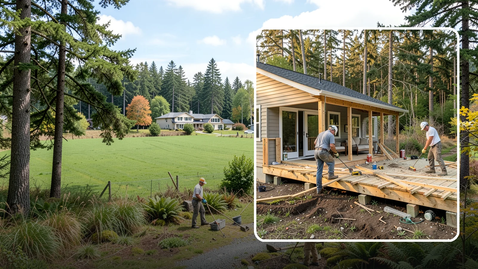 Deck Demolition in Lyman, Skagit County, WA - We remove old and failing decks safely, protecting your siding and yard and hauling every board away.