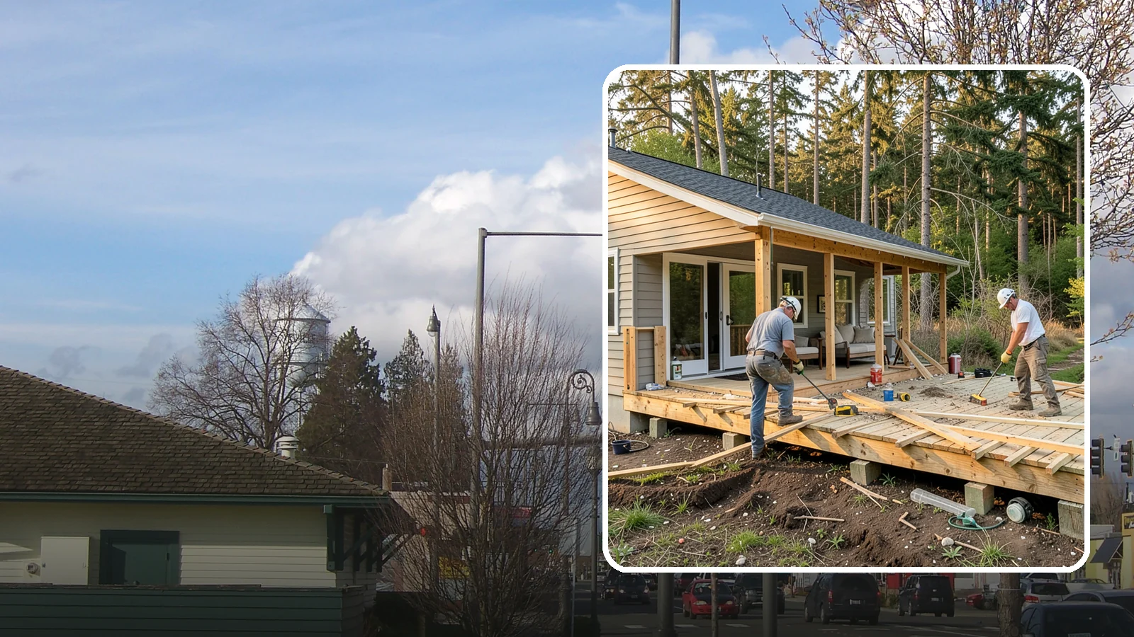Deck Demolition in Marysville, Snohomish County, WA - We remove old and failing decks safely, protecting your siding and yard and hauling every board away.