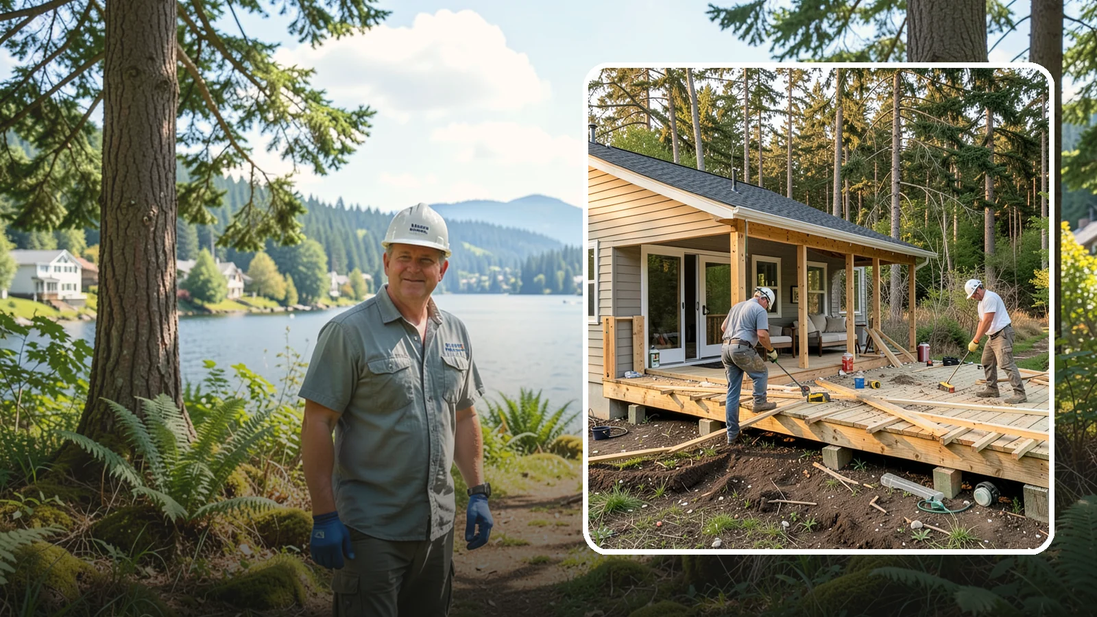 Deck Demolition in Milton, King County, WA - We remove old and failing decks safely, protecting your siding and yard and hauling every board away.