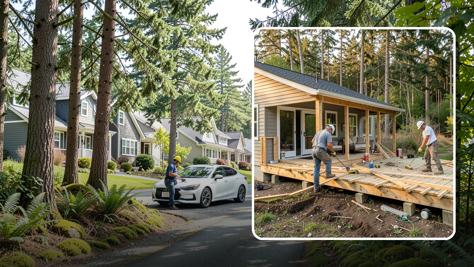 Deck Demolition in Normandy Park, King County, WA - We remove old and failing decks safely, protecting your siding and yard and hauling every board away.