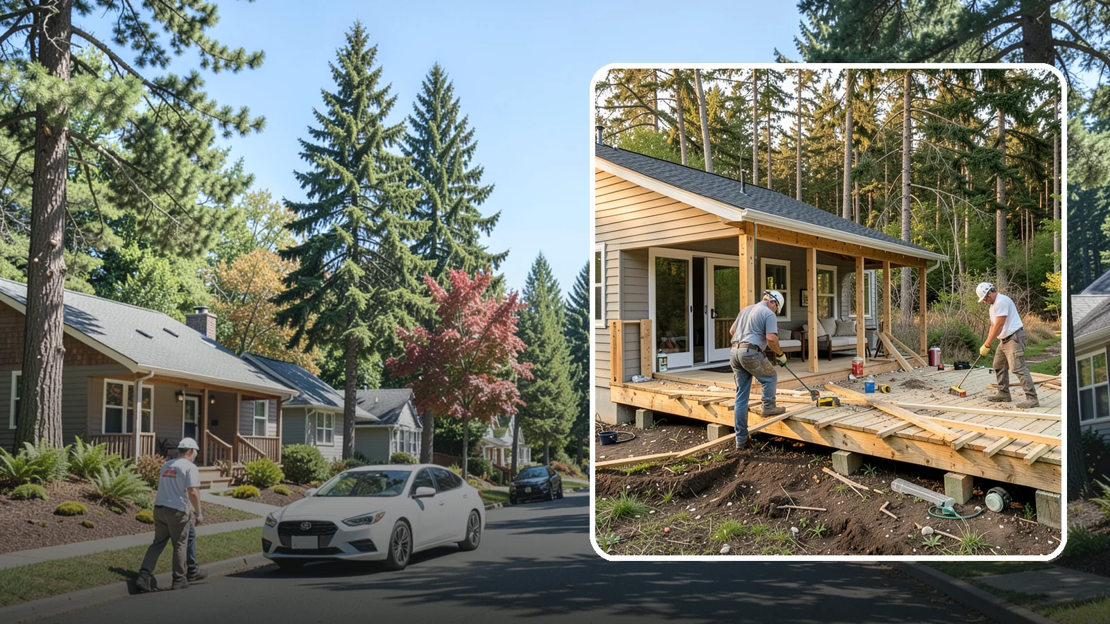 Deck Demolition in Orting, Pierce County, WA - We remove old and failing decks safely, protecting your siding and yard and hauling every board away.