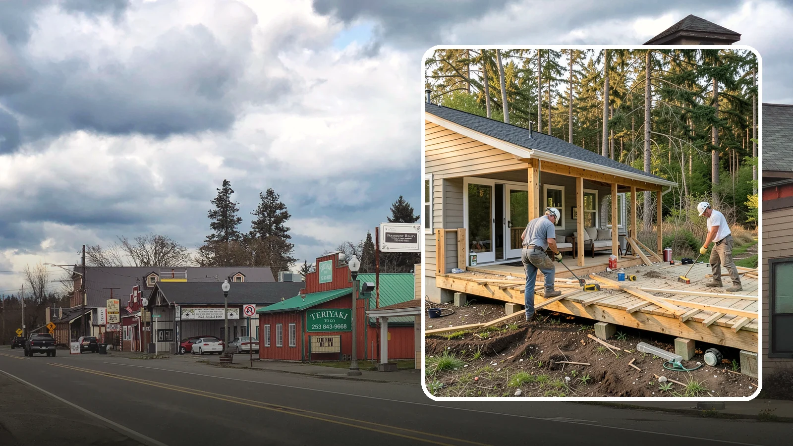 Deck Demolition in Roy, Pierce County, WA - We remove old and failing decks safely, protecting your siding and yard and hauling every board away.