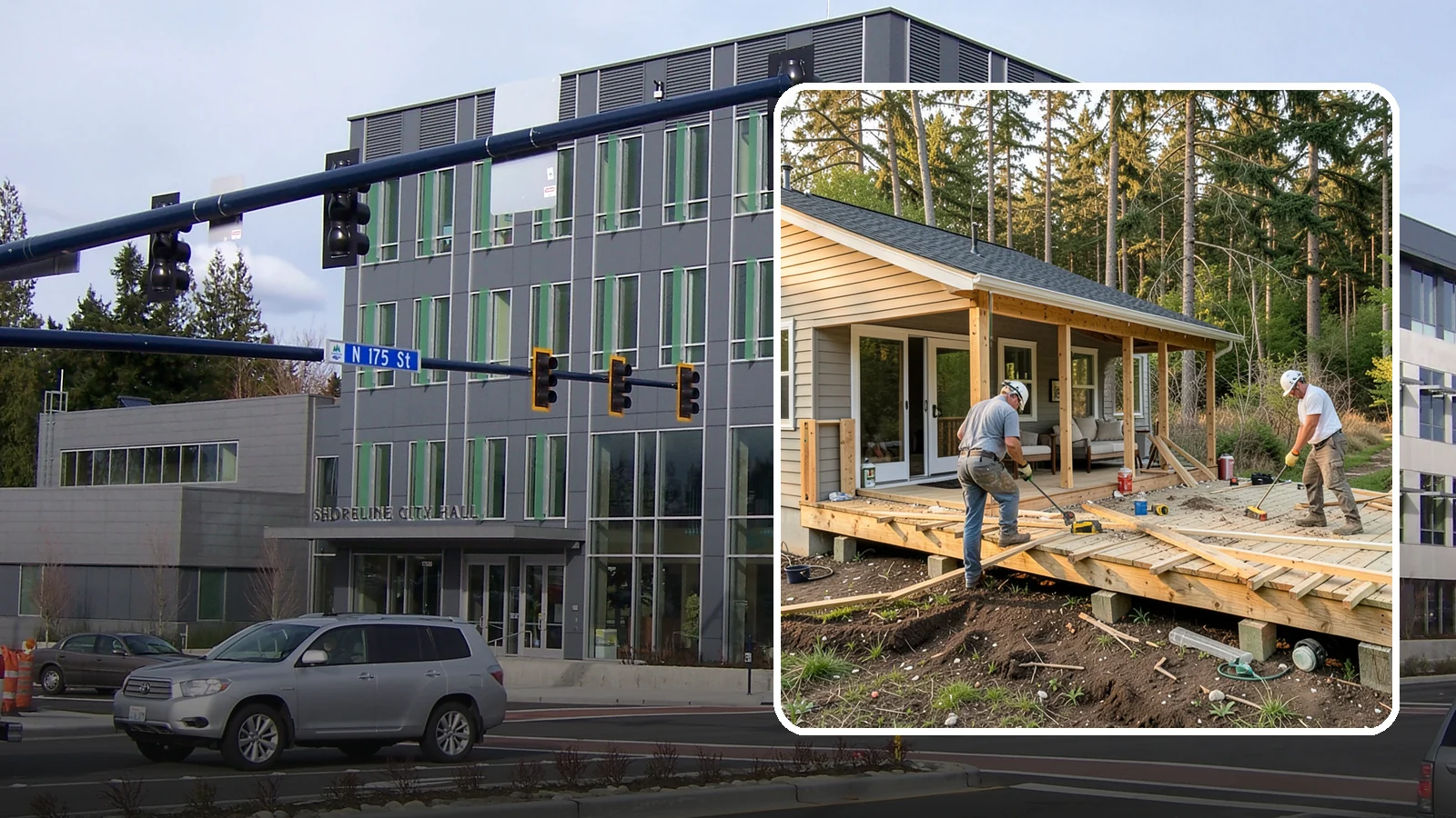 Deck Demolition in Shoreline, King County, WA - We remove old and failing decks safely, protecting your siding and yard and hauling every board away.