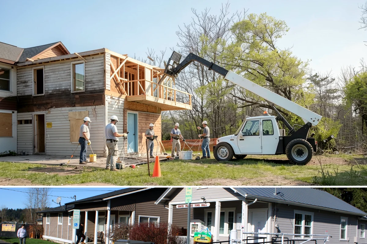 Deck Demolition in South Prairie, Pierce County, WA - Deck demolition is easiest in drier months when the ground is firm, though we can remove hazardous decks any time of year.