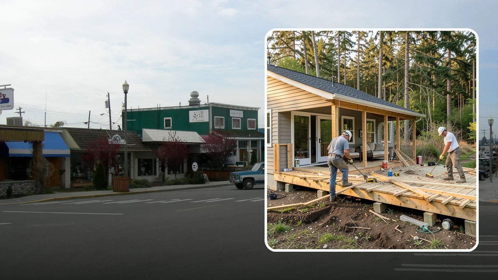 Deck Demolition in Stanwood, Snohomish County, WA - We remove old and failing decks safely, protecting your siding and yard and hauling every board away.
