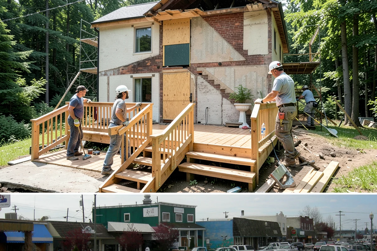 Deck Demolition in Stanwood, Snohomish County, WA - Deck demolition is easiest in drier months when the ground is firm, though we can remove hazardous decks any time of year.