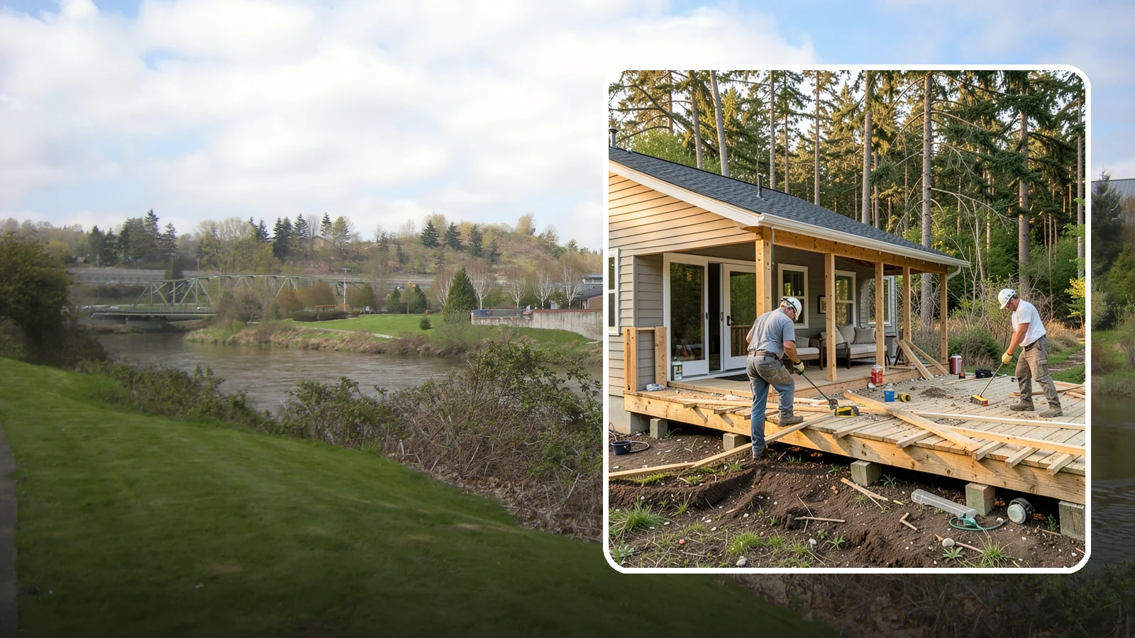 Deck Demolition in Tukwila, King County, WA - We remove old and failing decks safely, protecting your siding and yard and hauling every board away.