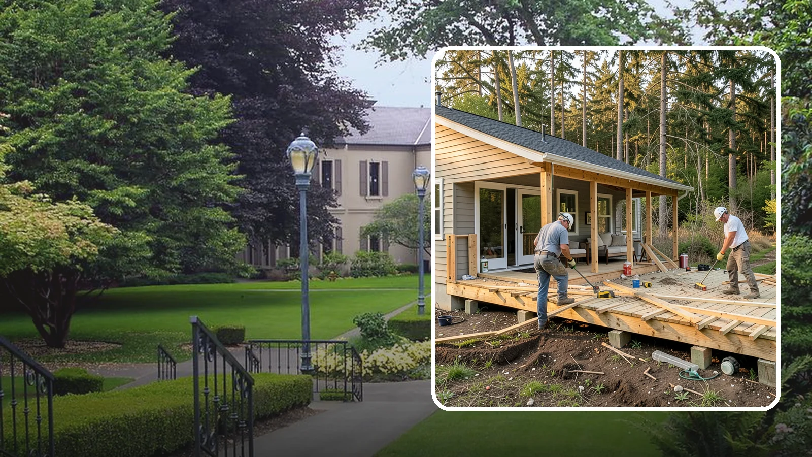 Deck Demolition in Woodinville, King County, WA - We remove old and failing decks safely, protecting your siding and yard and hauling every board away.
