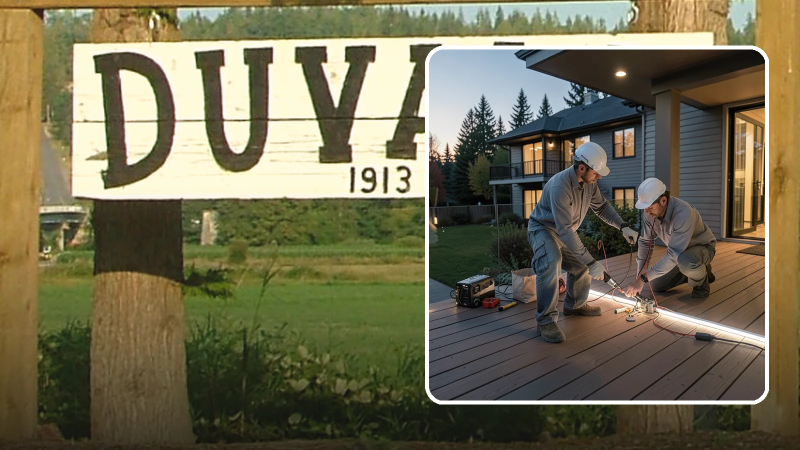 Deck Lighting Installation in Duvall, King County, WA - Deck lighting installation that extends evening enjoyment and improves safety after dark.