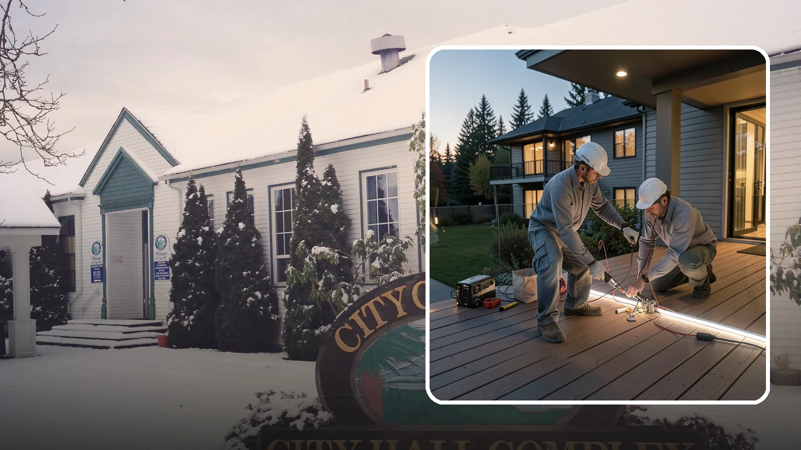 Deck Lighting Installation in Pacific, King County, WA - Deck lighting installation that extends evening enjoyment and improves safety after dark.