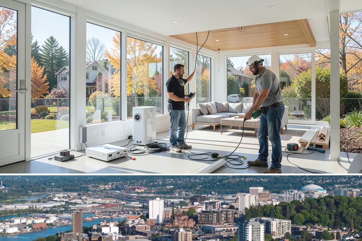 Deck Lighting Installation in Tacoma, Pierce County, WA - Lighting can be added any time of year and is especially appreciated heading into the darker fall and winter months.