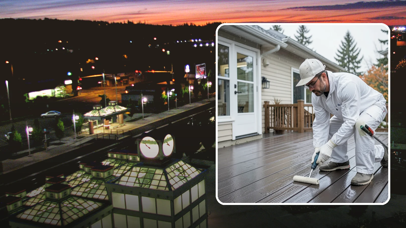 Deck Painting in Auburn, King County, WA - Deck painting applies a solid, protective color coat that seals and renews worn deck boards.