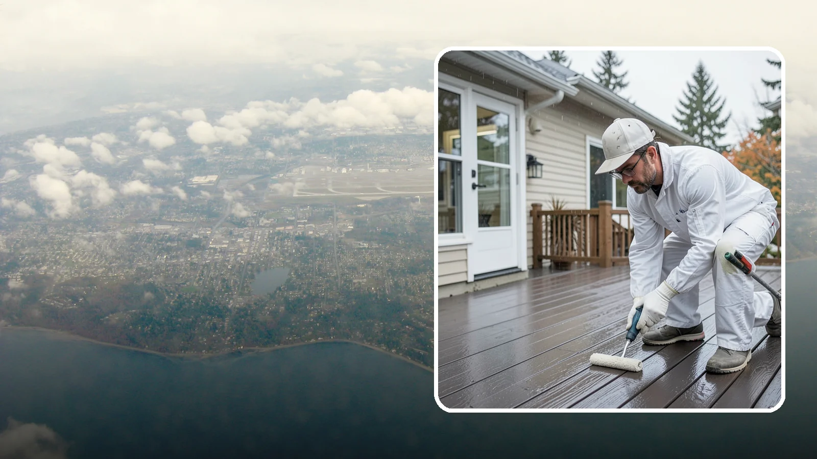 Deck Painting in Burien, King County, WA - Deck painting applies a solid, protective color coat that seals and renews worn deck boards.
