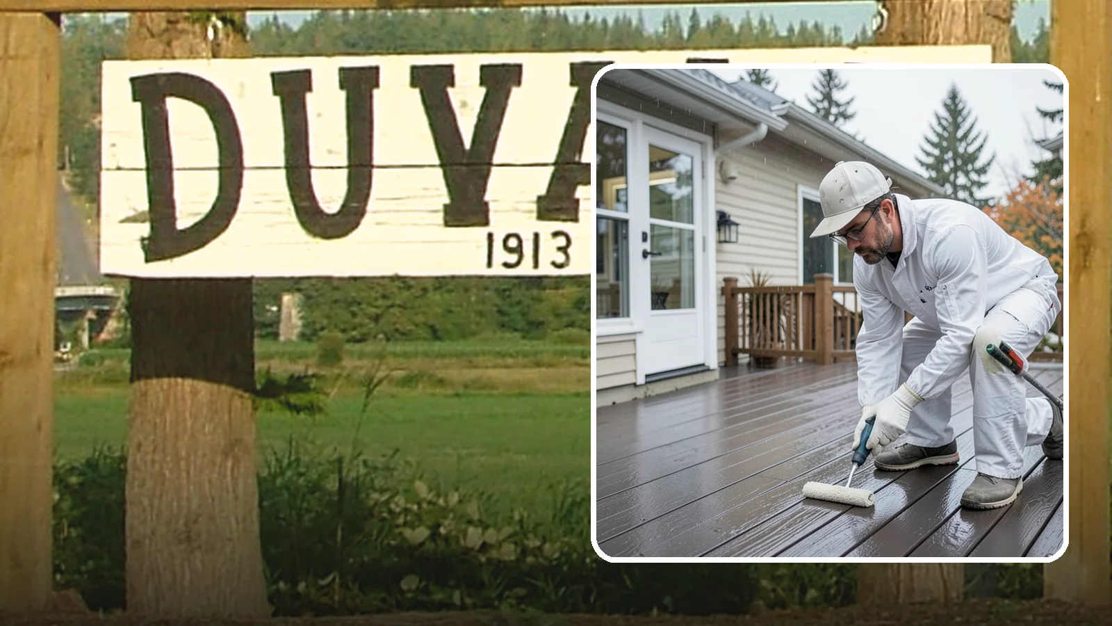 Deck Painting in Duvall, King County, WA - Deck painting applies a solid, protective color coat that seals and renews worn deck boards.