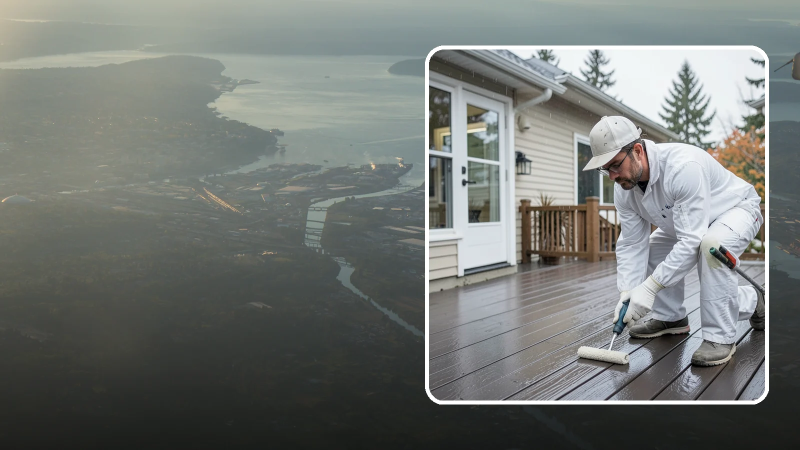 Deck Painting in Fife, Pierce County, WA - Deck painting applies a solid, protective color coat that seals and renews worn deck boards.
