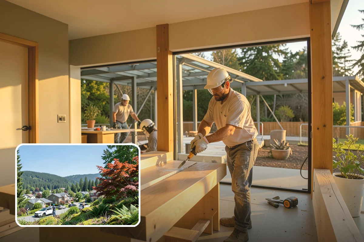 Deck Painting in Index, Snohomish County, WA - Solid color that hides graying and mismatched boards