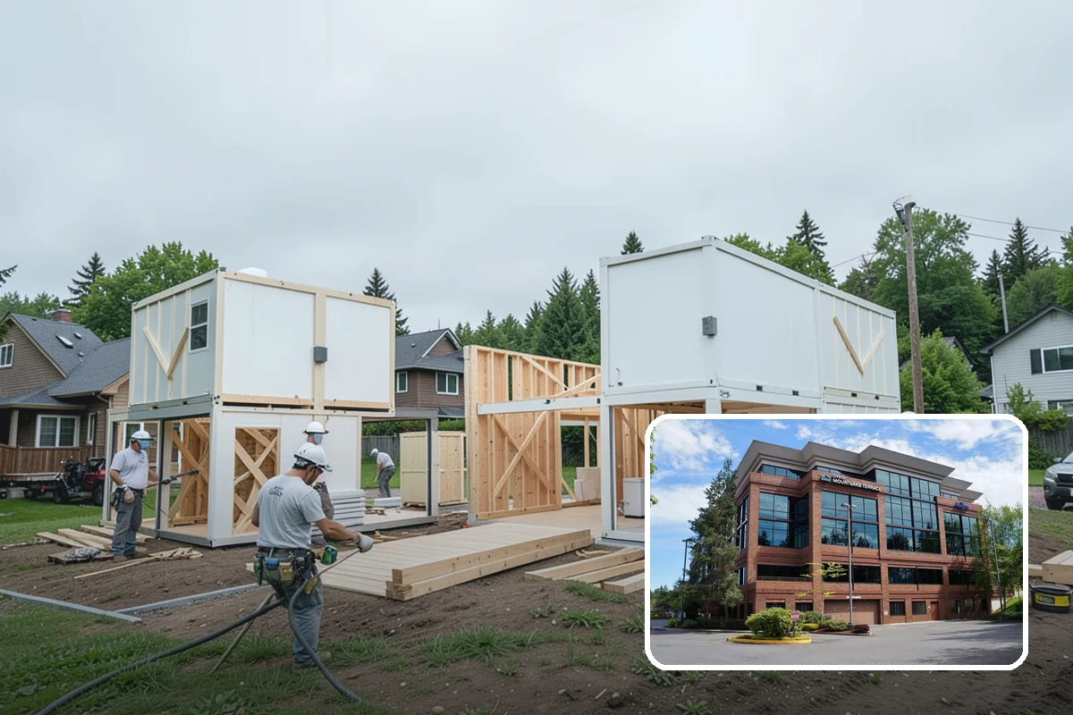 Deck Painting in Mountlake Terrace, Snohomish County, WA - Solid color that hides graying and mismatched boards