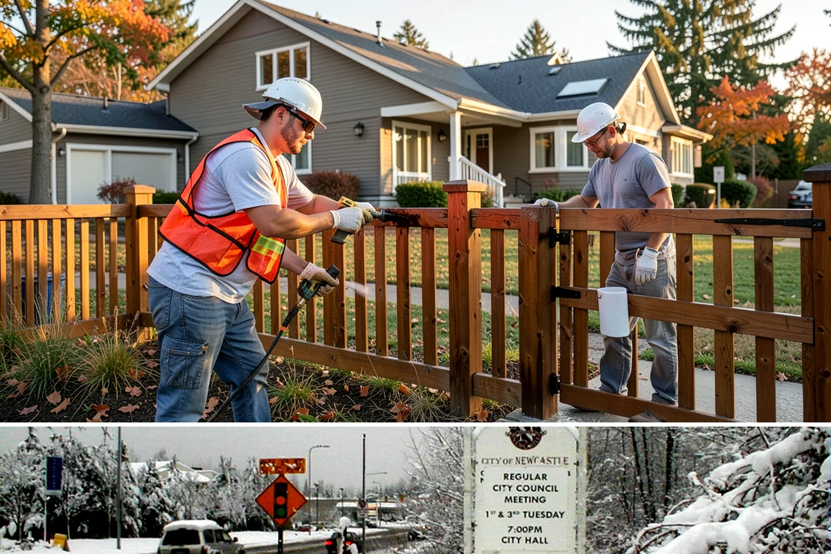 Deck Painting in Newcastle, King County, WA - Deck painting must be scheduled during the dry summer window so the wood is dry and the coating can cure fully.
