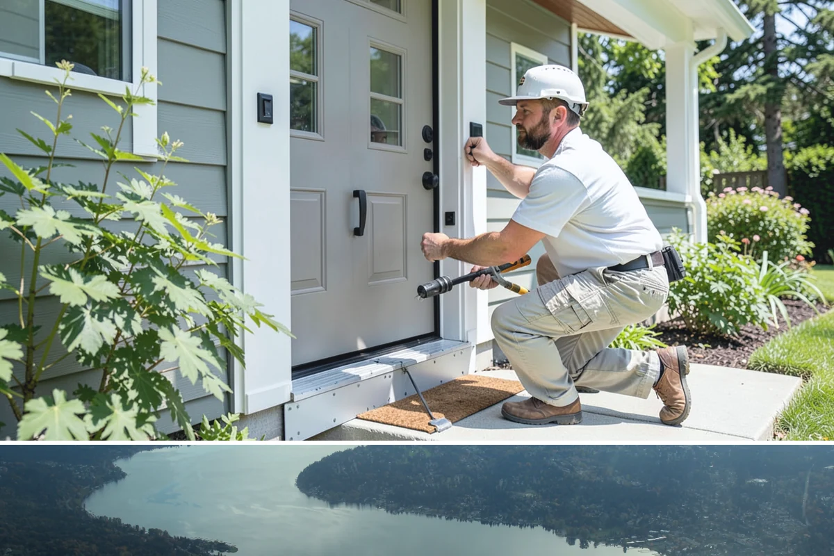 Deck Painting in Sammamish, King County, WA - Deck painting must be scheduled during the dry summer window so the wood is dry and the coating can cure fully.
