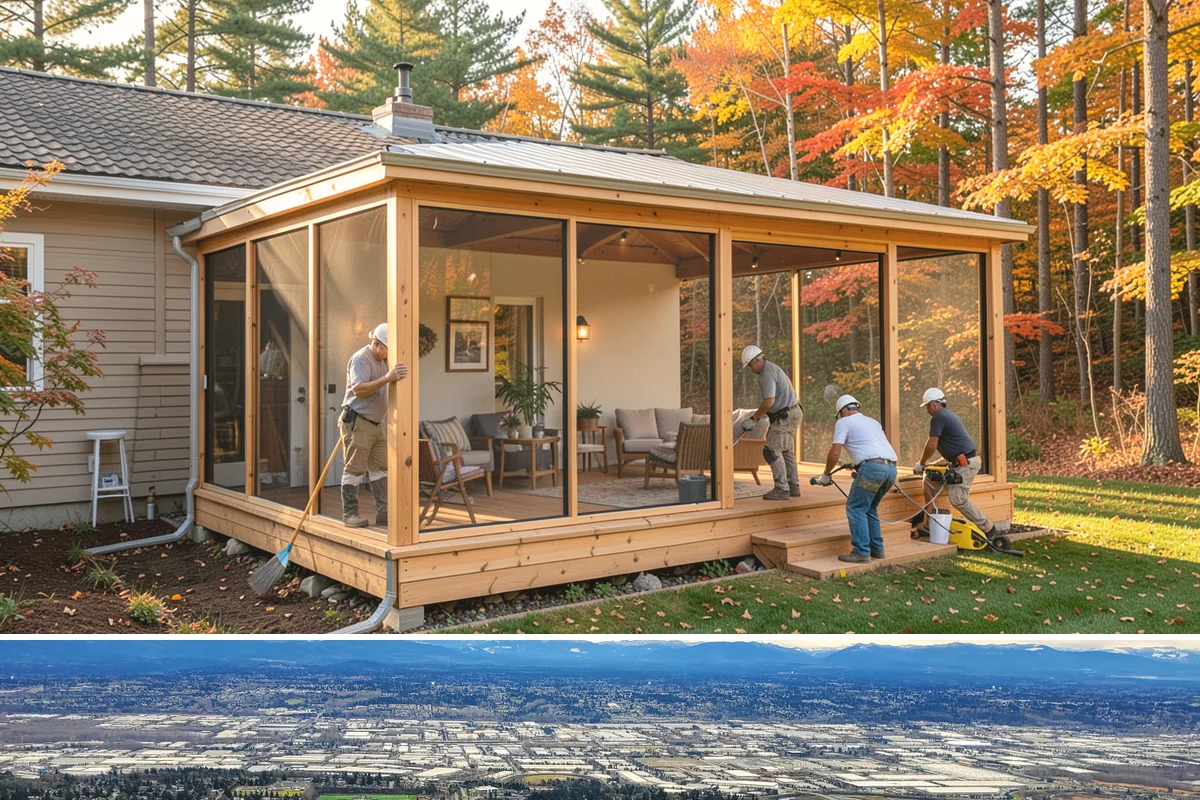 Deck Painting in SeaTac, King County, WA - Deck painting must be scheduled during the dry summer window so the wood is dry and the coating can cure fully.