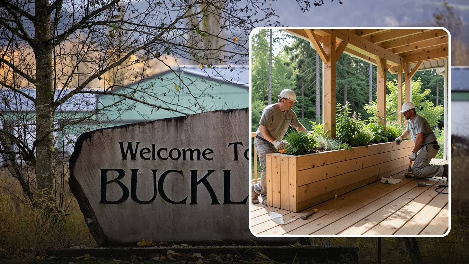 Deck Planter Construction in Buckley, Pierce County, WA - Built-in deck planter construction that brings greenery and privacy into your outdoor space.