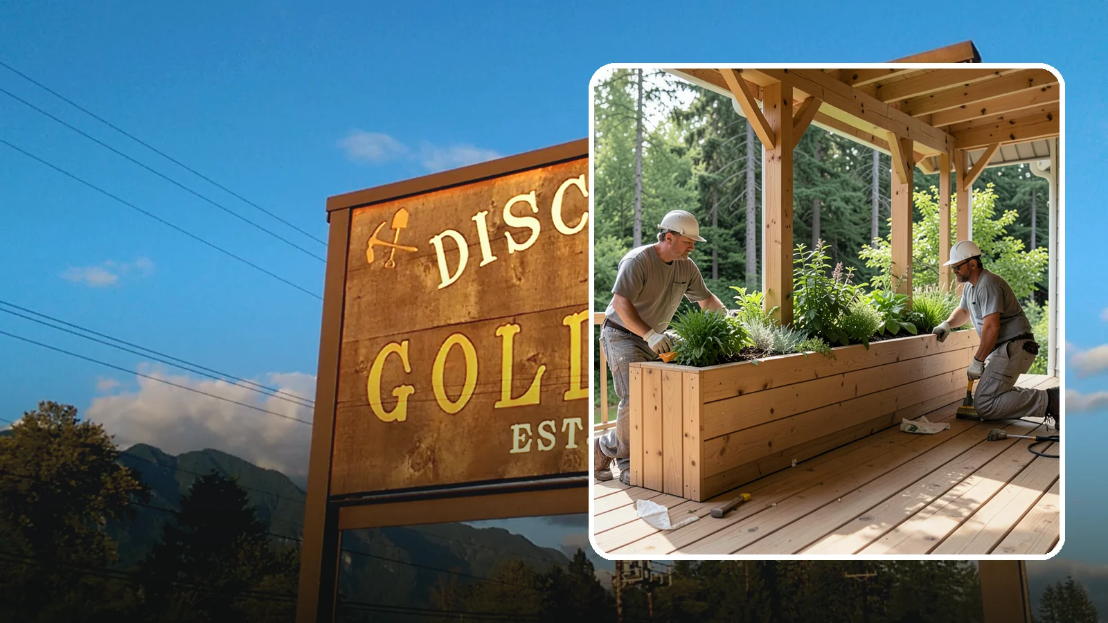 Deck Planter Construction in Gold Bar, Snohomish County, WA - Built-in deck planter construction that brings greenery and privacy into your outdoor space.