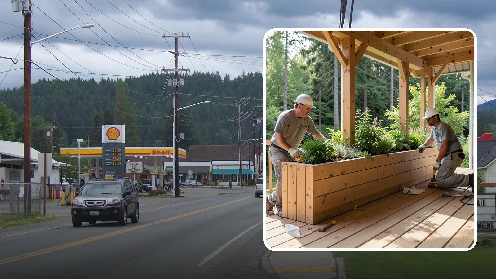 Deck Planter Construction in Granite Falls, Snohomish County, WA - Built-in deck planter construction that brings greenery and privacy into your outdoor space.