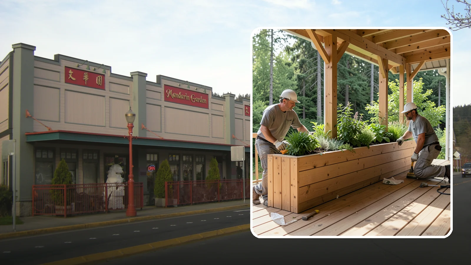 Deck Planter Construction in Issaquah, King County, WA - Built-in deck planter construction that brings greenery and privacy into your outdoor space.
