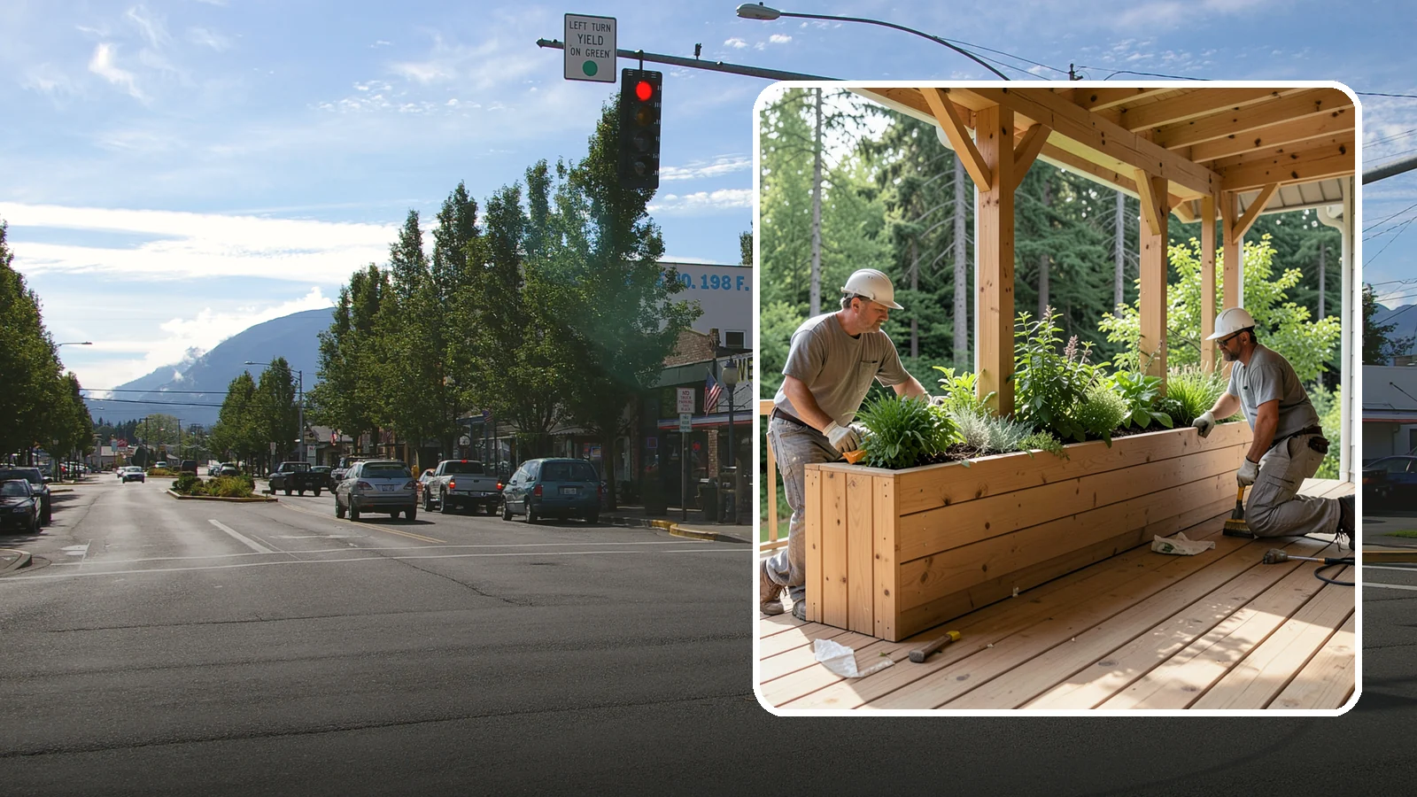 Deck Planter Construction in North Bend, King County, WA - Built-in deck planter construction that brings greenery and privacy into your outdoor space.