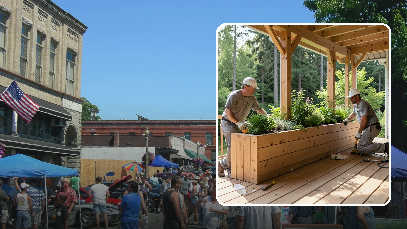 Deck Planter Construction in Snohomish, Snohomish County, WA - Built-in deck planter construction that brings greenery and privacy into your outdoor space.