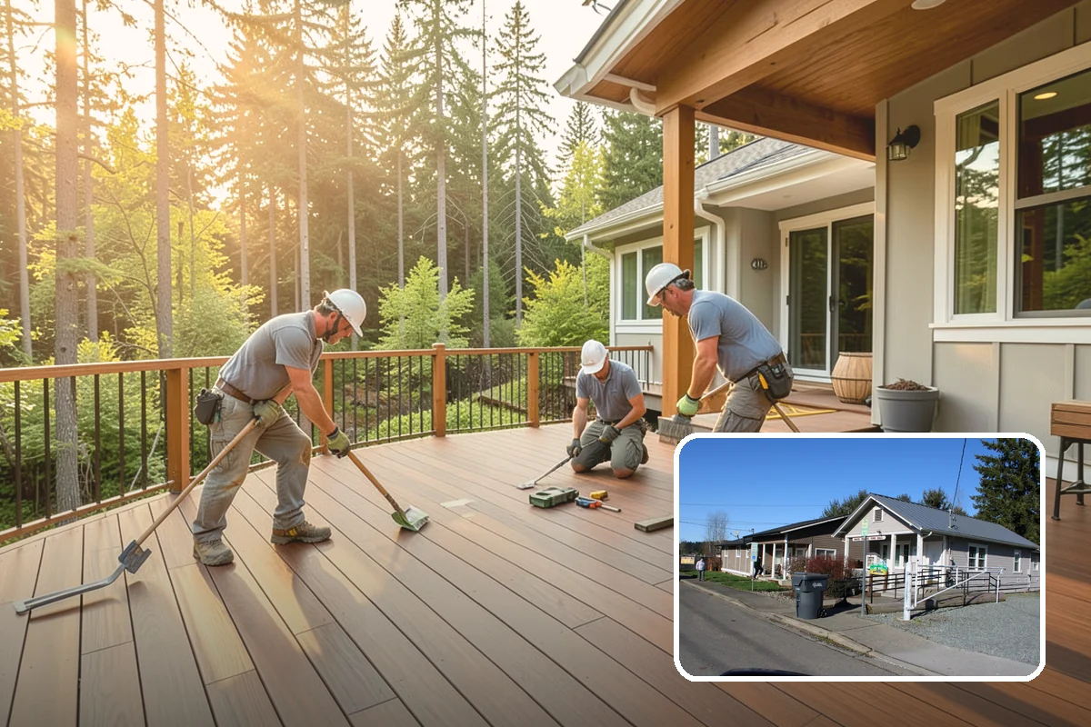 Deck Planter Construction in South Prairie, Pierce County, WA - Brings gardening and greenery onto the deck