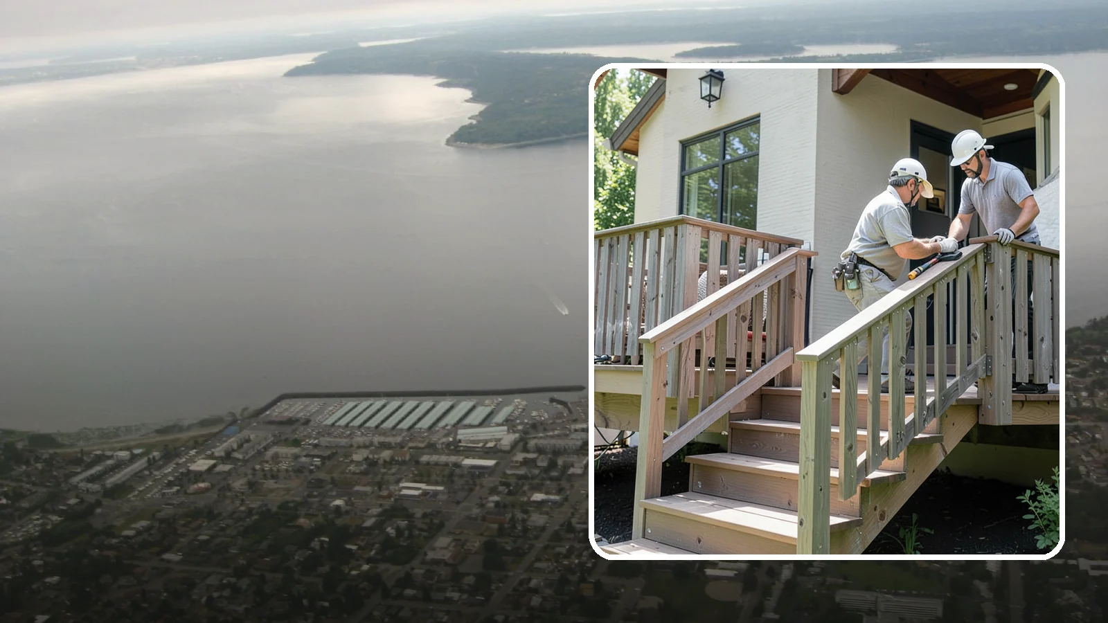 Deck Railing Installation in Des Moines, King County, WA - Code-compliant deck railing installation that keeps your family safe with the style you want.