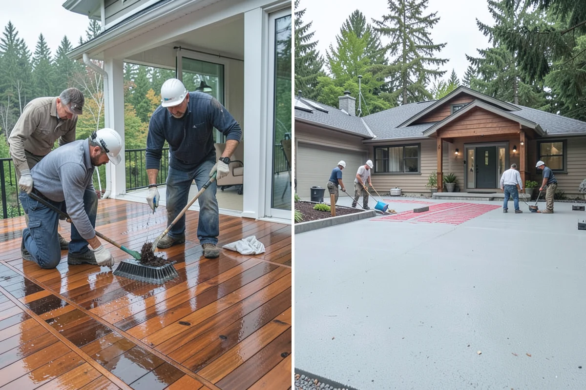 Deck Railing Installation in Des Moines, King County, WA - Review railing styles, materials, and view goals