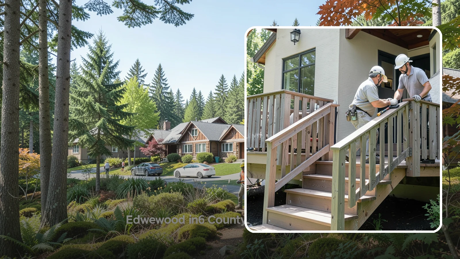 Deck Railing Installation in Edgewood, Pierce County, WA - Code-compliant deck railing installation that keeps your family safe with the style you want.