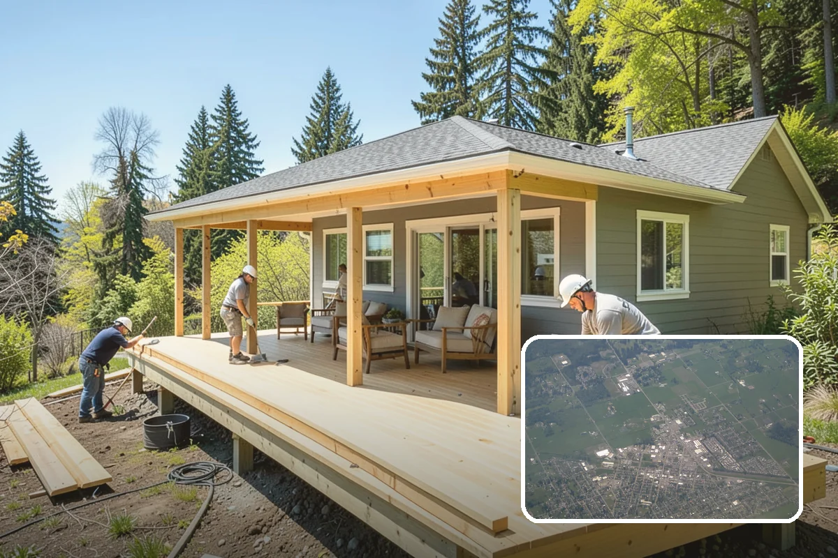 Deck Railing Installation in Enumclaw, King County, WA - Meets Washington code for height and load safety