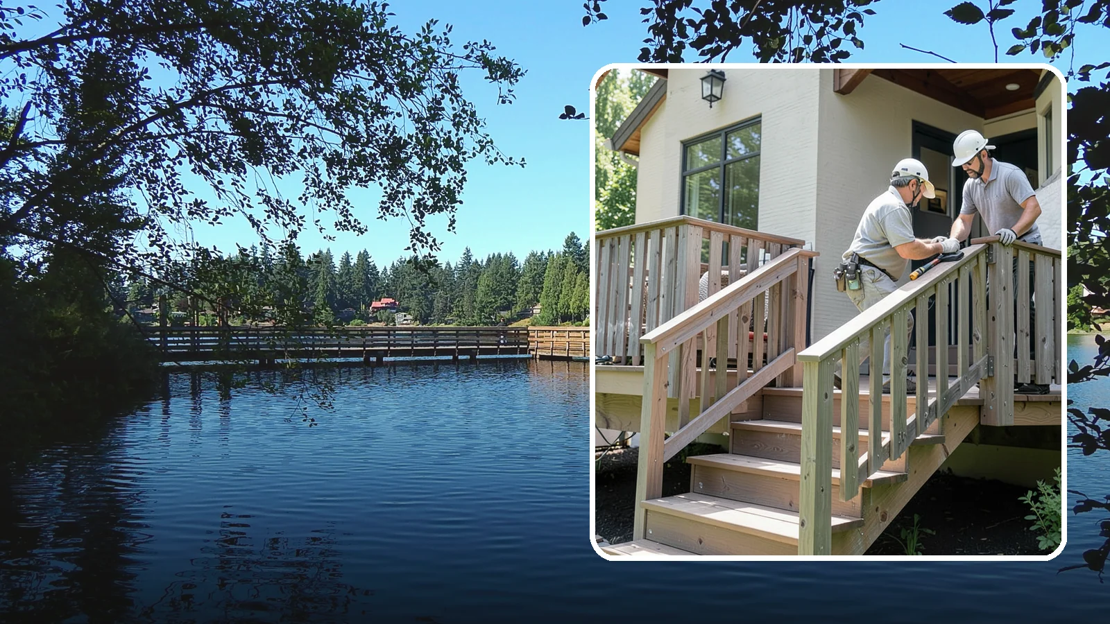 Deck Railing Installation in Federal Way, King County, WA - Code-compliant deck railing installation that keeps your family safe with the style you want.